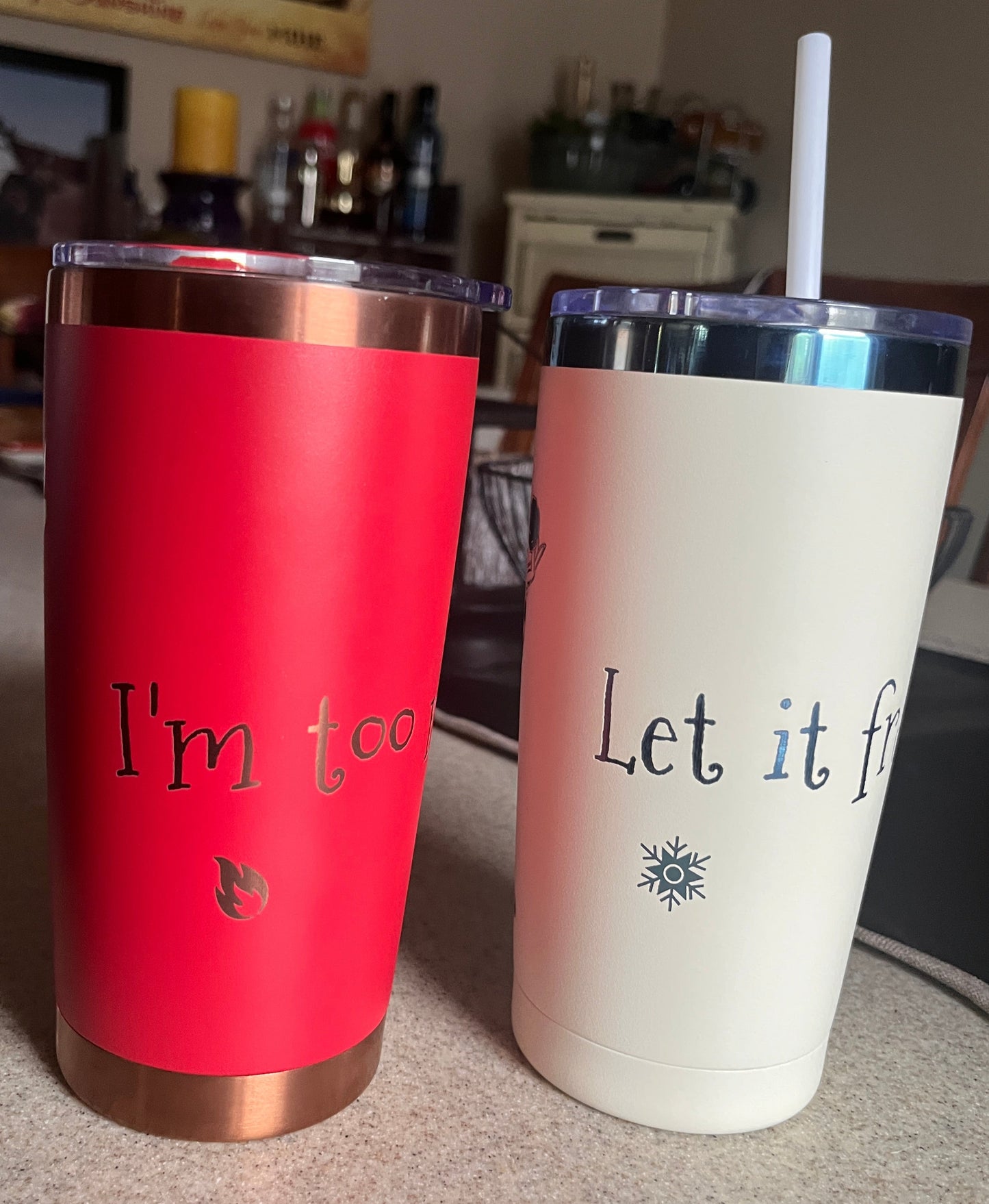 Back of Tumblers