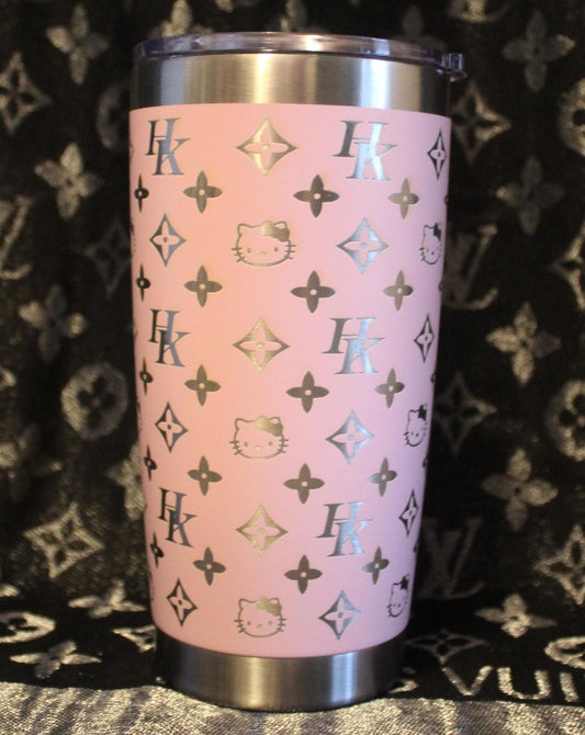 Tumbler - Hello Kitty, Sports Team, Tool Laser Engraved Drinkware - Perfect for Hot & Cold Beverages - Cute Gift for Hello Kitty Lovers