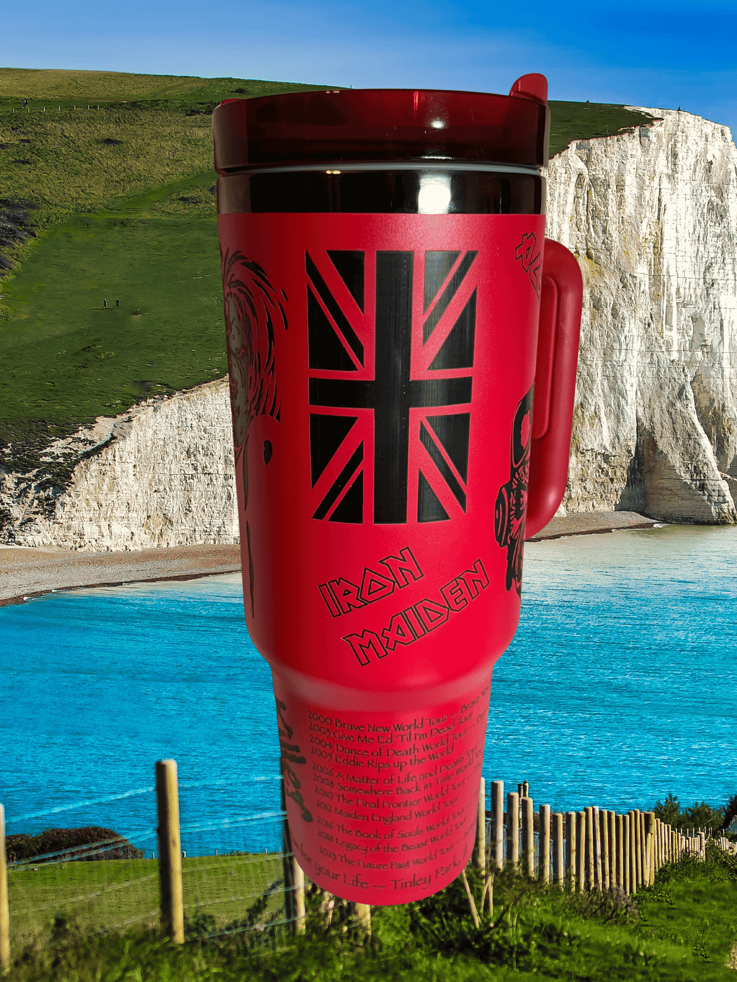 40 oz Stainless Steel Tumbler — “Run For Your Life” World Tour