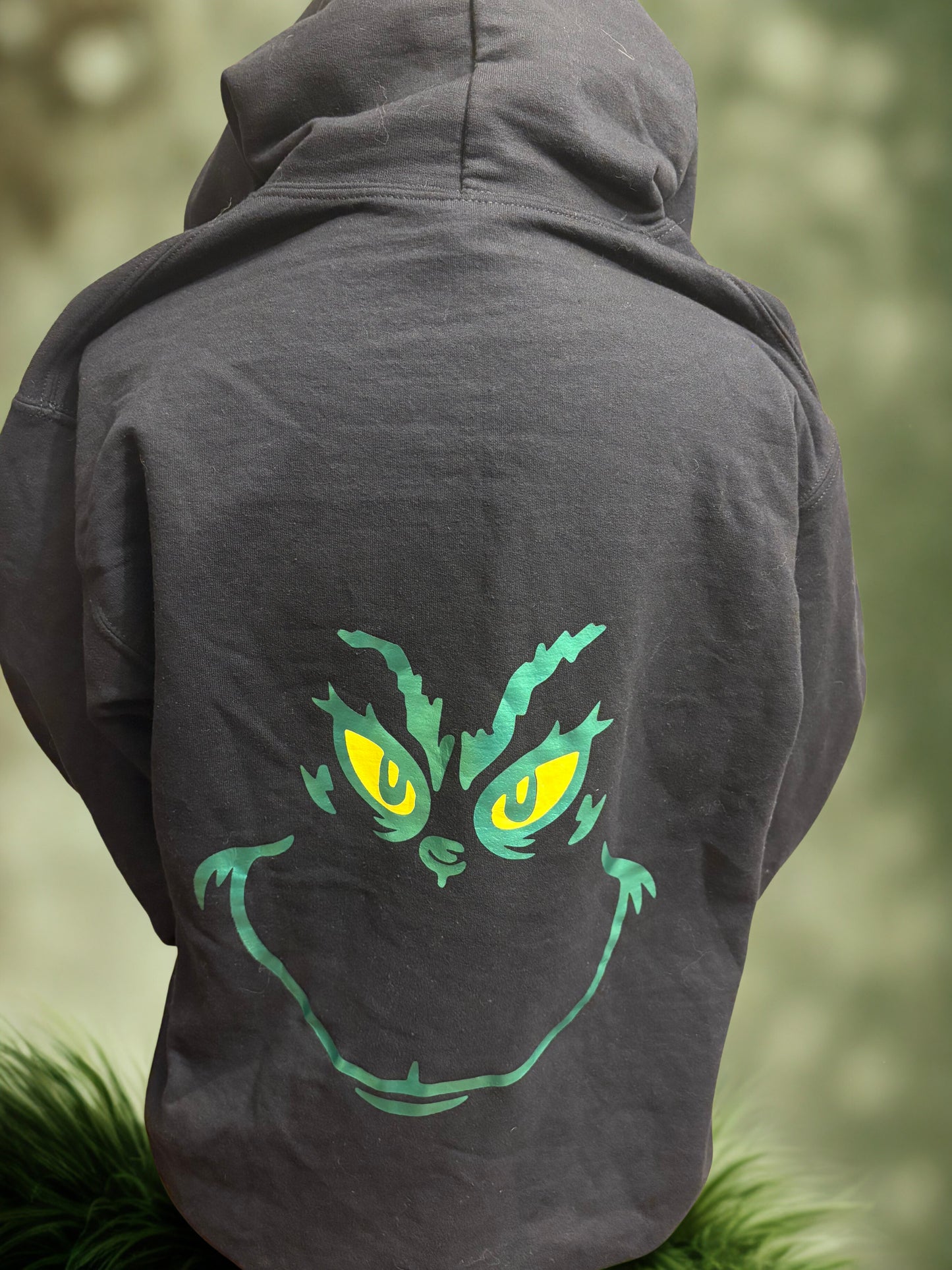 Grinchy Greetings: Whoville Welcome Black Hoodie