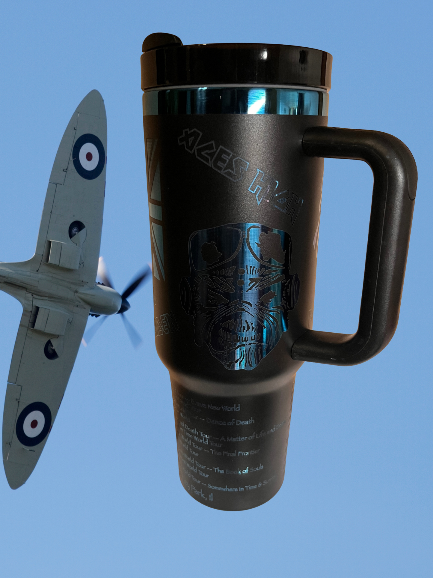 40 oz Stainless Steel Tumbler — “Run For Your Life” World Tour