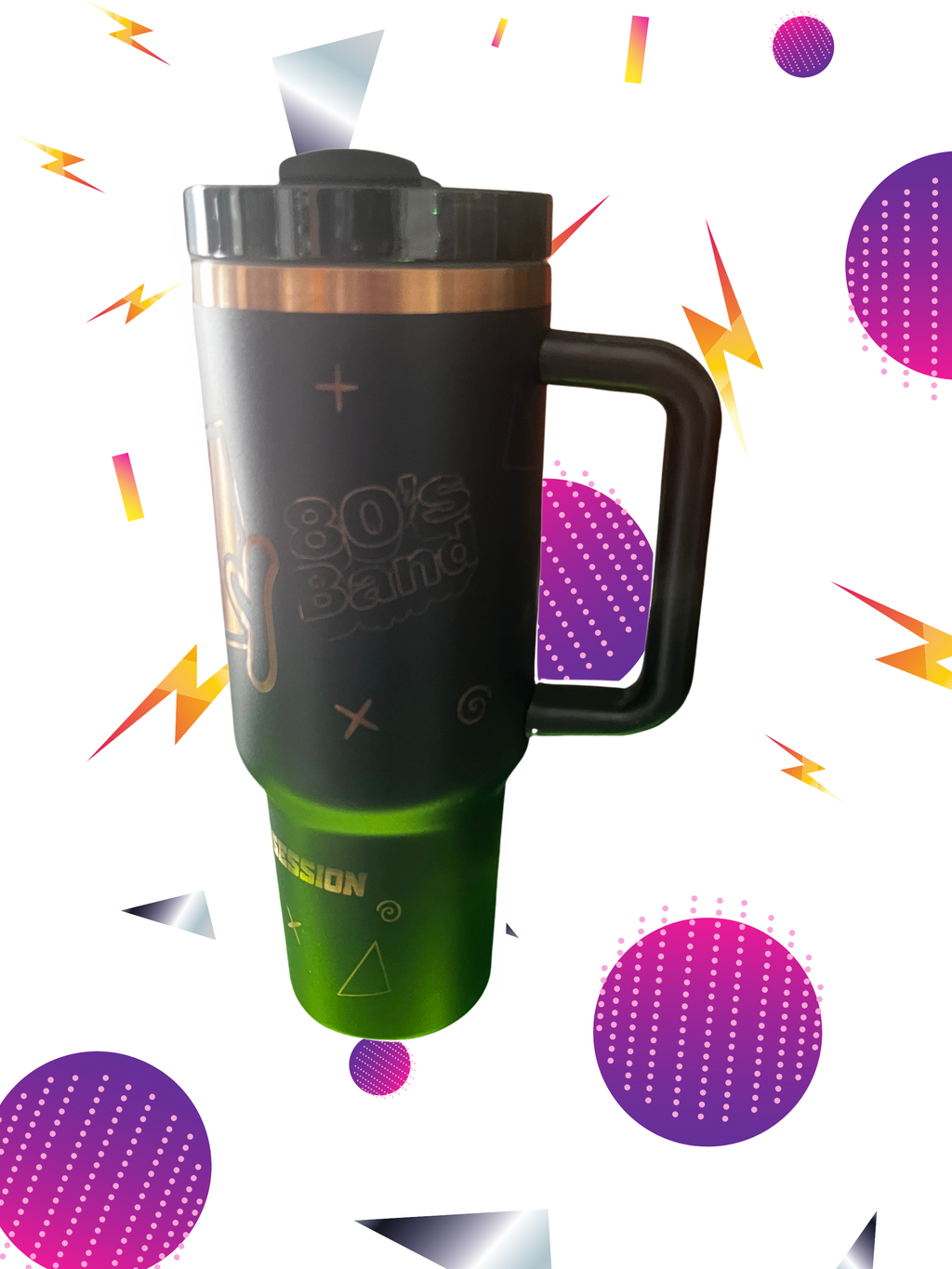 My 80’s Band Retro Tumblers – Sip the Sound of the 80s!