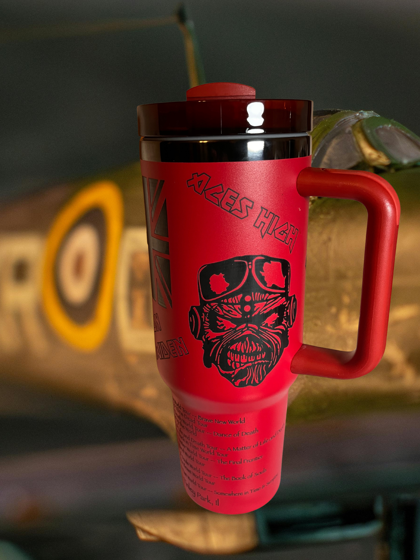 40 oz Stainless Steel Tumbler — “Run For Your Life” World Tour