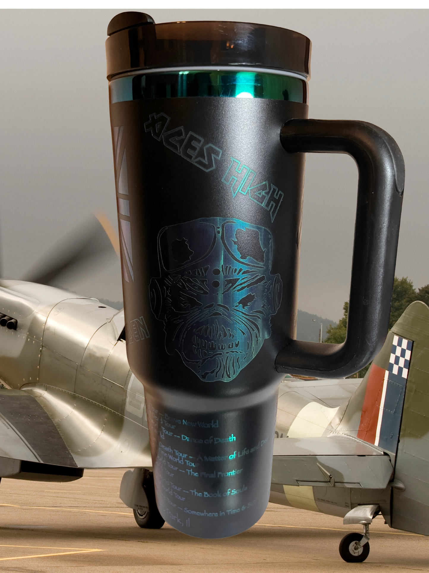 40 oz Stainless Steel Tumbler — “Run For Your Life” World Tour