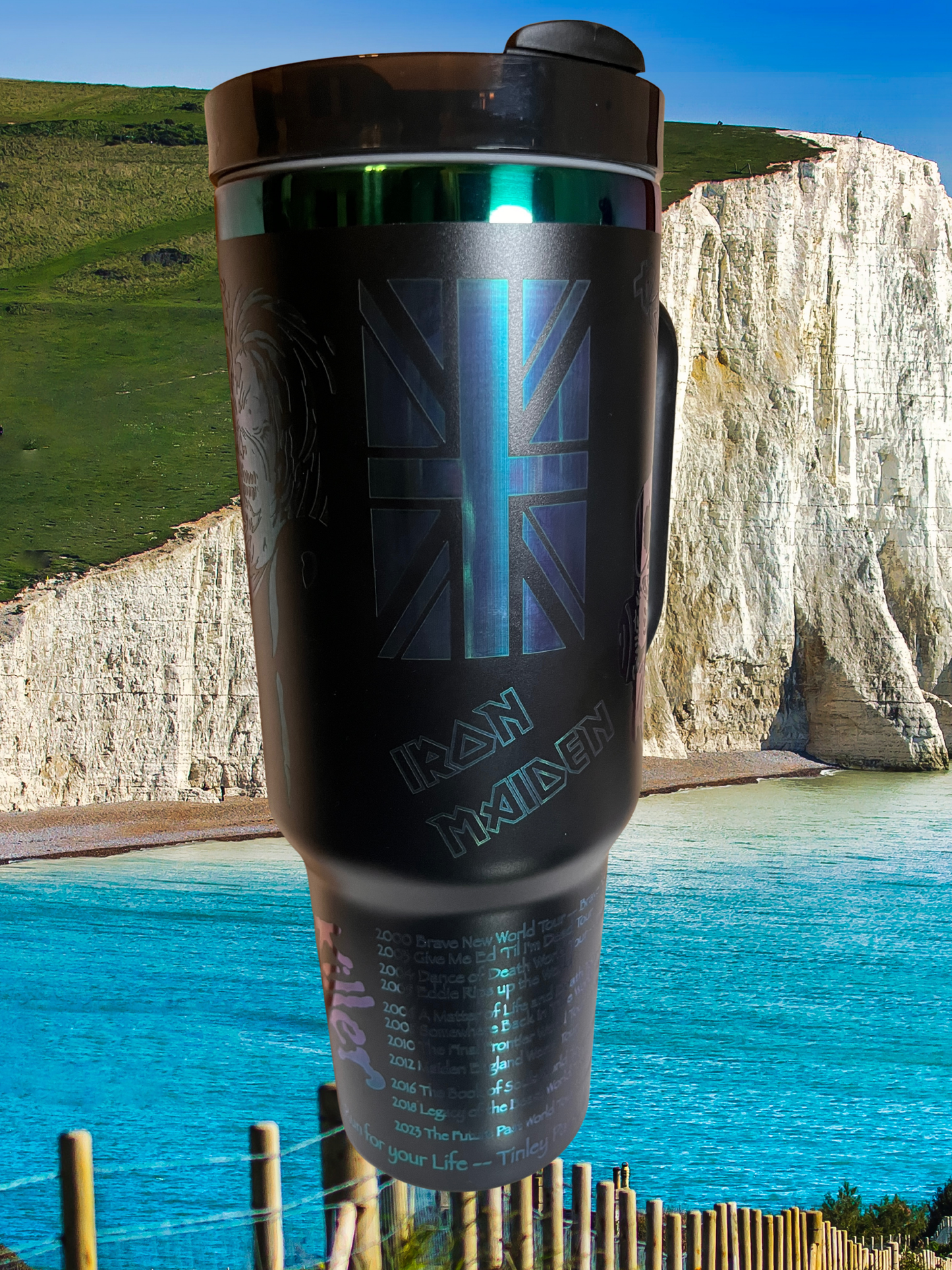 40 oz Stainless Steel Tumbler — “Run For Your Life” World Tour