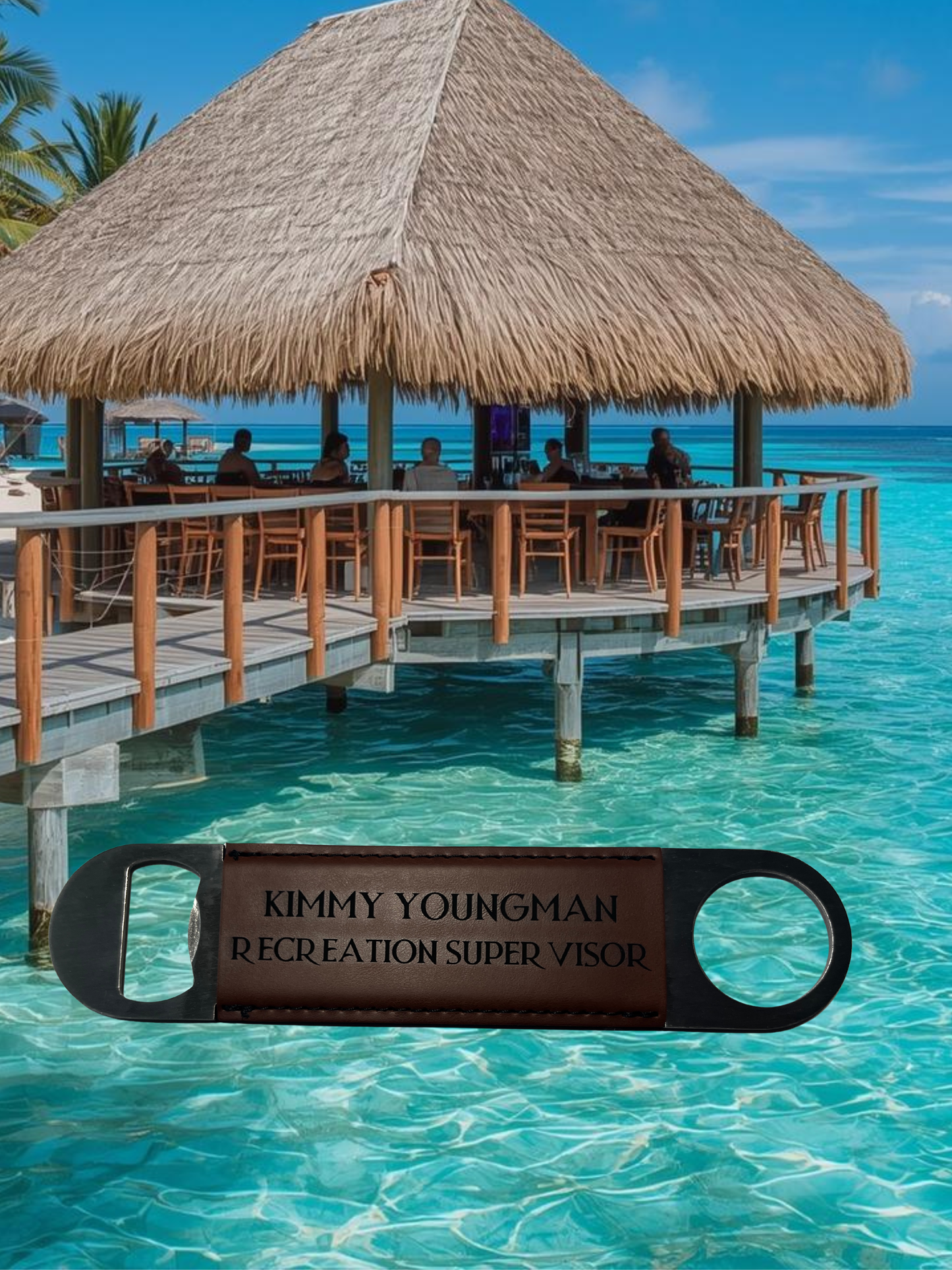 Customized Leather Wrapped Bottle Opener - Perfect for Corporate Gifting