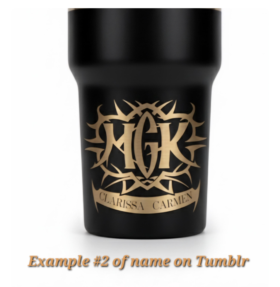 Personalized Lazer Engraved 40oz Band Tumblers w/straw