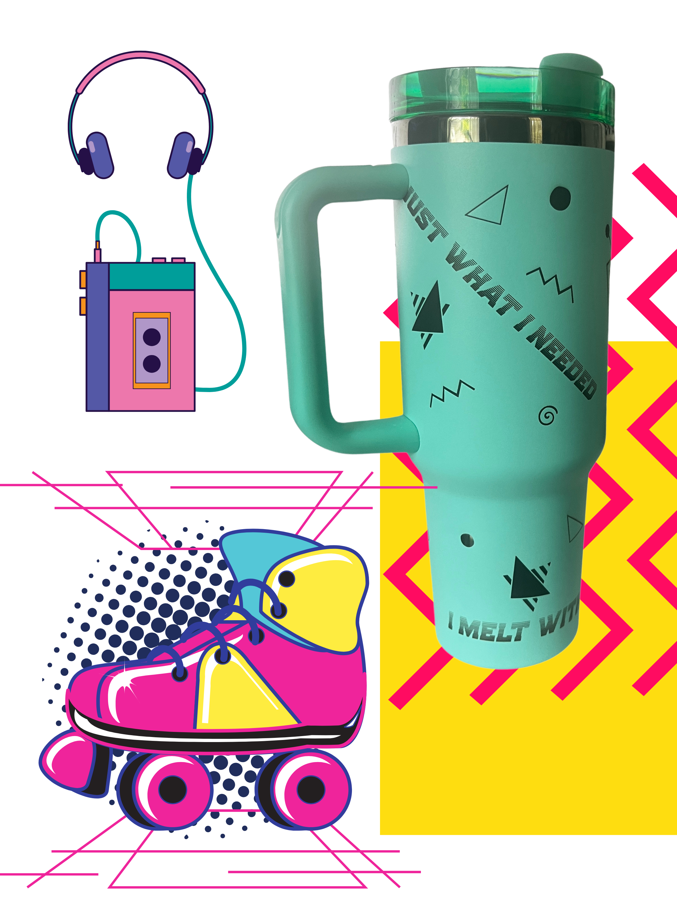 My 80’s Band Retro Tumblers – Sip the Sound of the 80s!