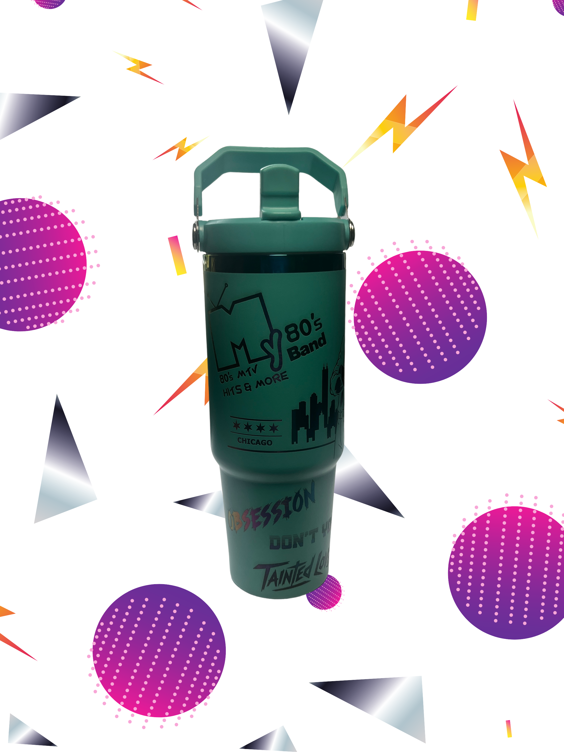 “Let’s Get Physical” 30 oz Flip-Top Tumbler