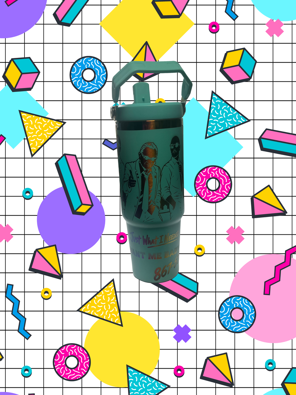 “Let’s Get Physical” 30 oz Flip-Top Tumbler