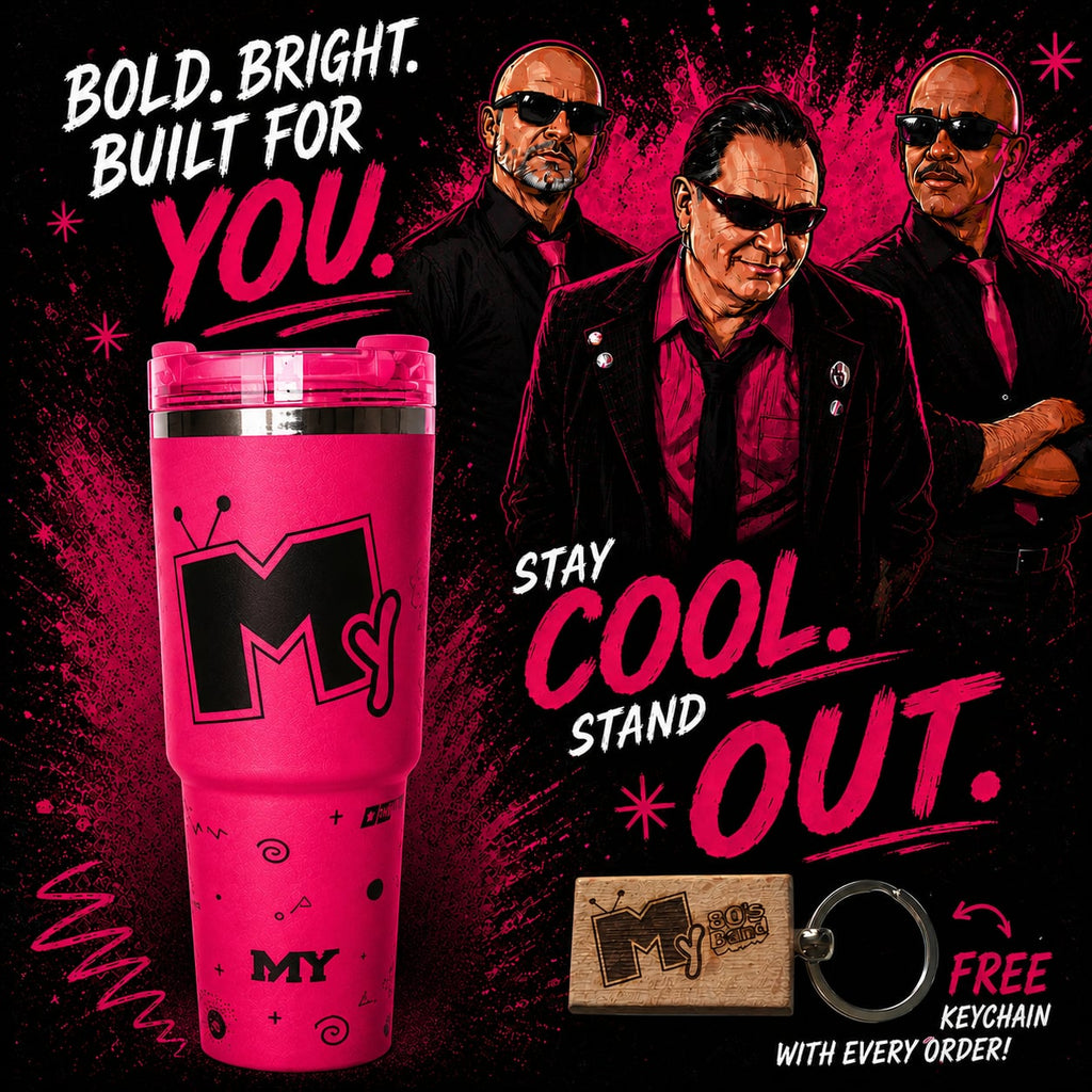 My 80’s Band Retro Tumblers – Sip the Sound of the 80s!