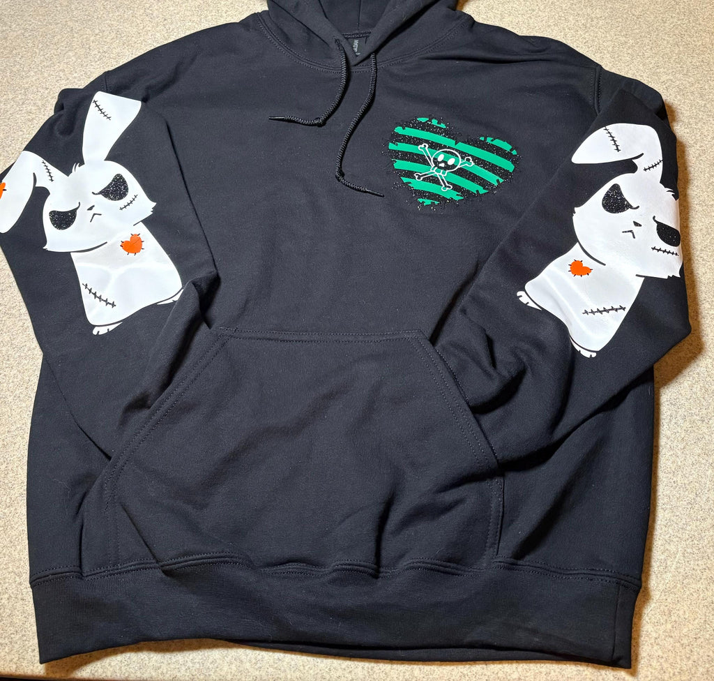 Emo Bunny Hoodie | Cute Hooded Sweatshirt for Teens & Adults | Trendy Pastel Aesthetic Apparel | Perfect Gift for Bunny Lovers