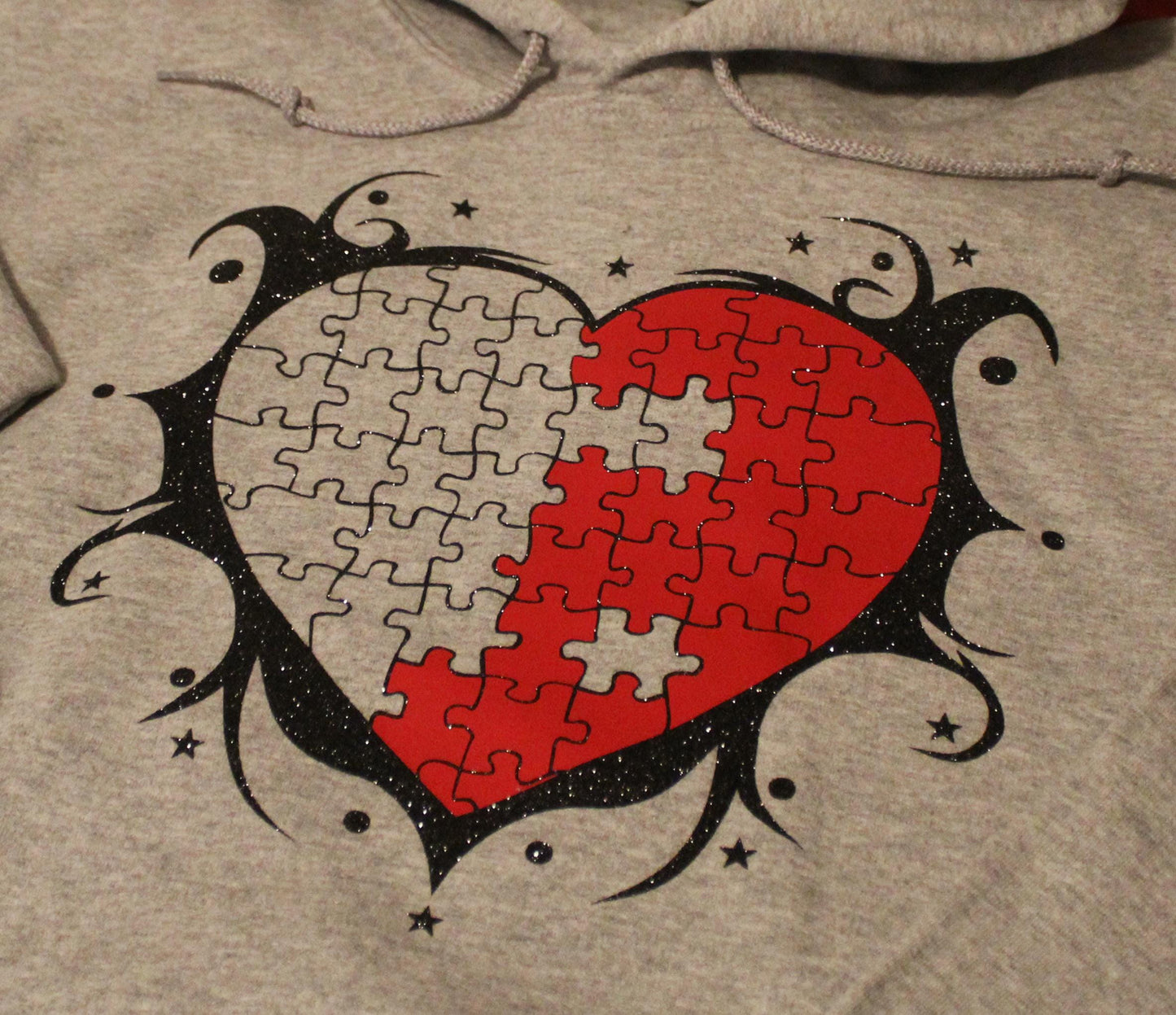 Valentine Heart Couples Puzzle SVG, Unique Heart Design for DIY Craft Projects, Perfect Gift for Him & Her