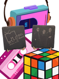 Rock Your Table—My 80’s Band Slate Coaster Set (2-Pack)